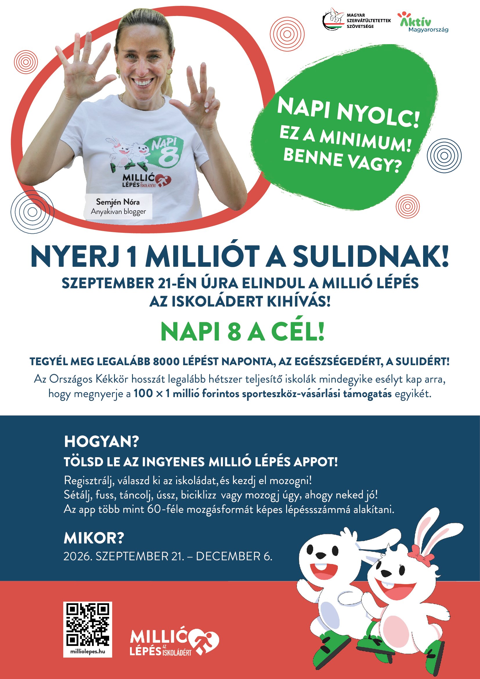 Millió lépés tájékoztató plakát 2026 ősz 00001